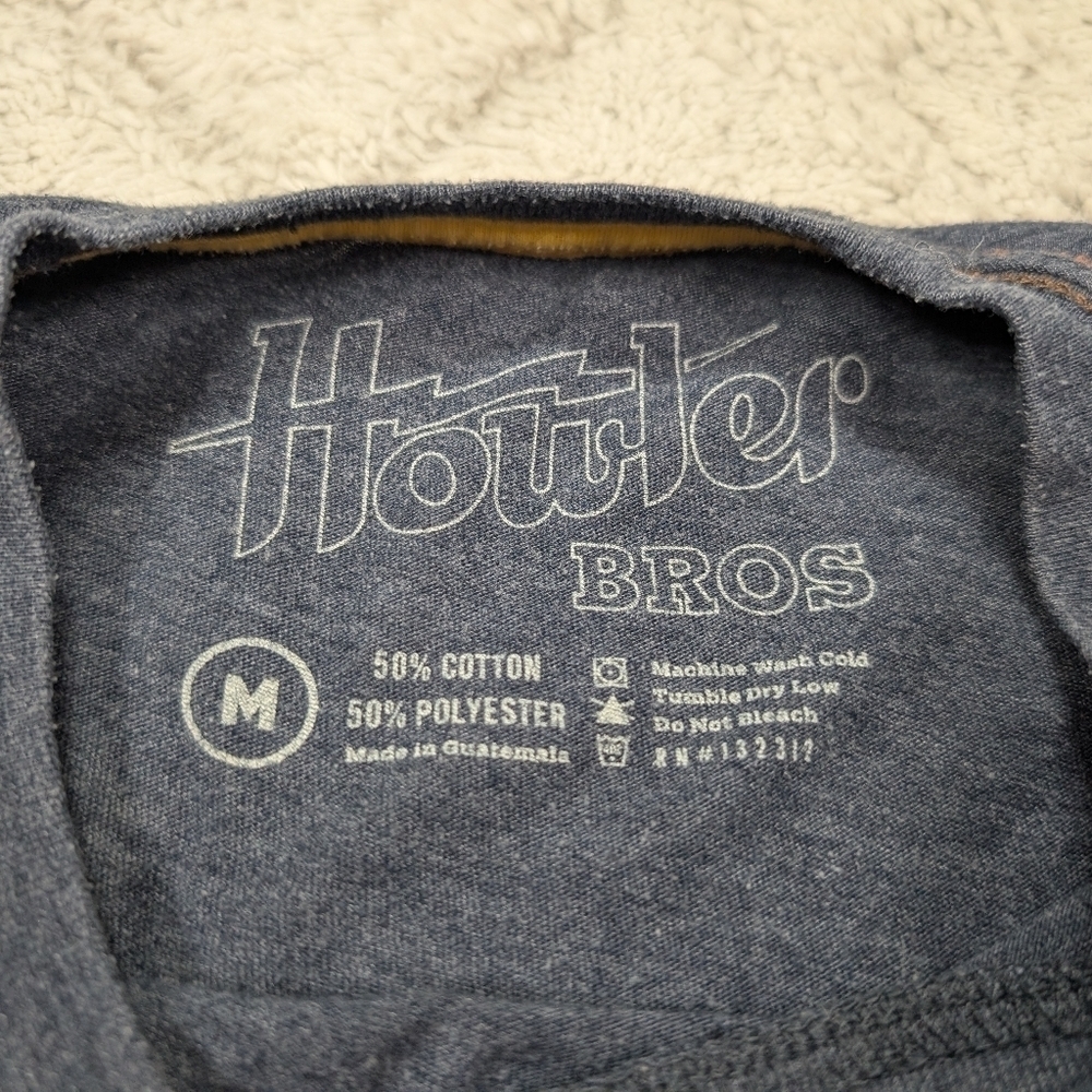 Howler Brothers Shirt Mens M Blue Navy Heather Select Short Sleeve Graphic Print - Picture 6 of 7